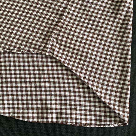Ralph Lauren Classic Fit long sleeve button down shirt 100% cotton brown gingham - Picture 11 of 14